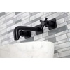 image:imageKingston Brass KS6120DX Concord TwoHandle Wall Mount Bathroom Faucet Matte BlackMatte Black