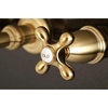 image:imageKingston Brass KS7125AX English Country TwoHandle Wall Mount Bathroom Faucet Oil Rubbed BronzeBrushed Brass