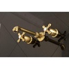image:imageKingston Brass KS7125AX English Country TwoHandle Wall Mount Bathroom Faucet Oil Rubbed BronzeBrushed Brass