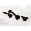 image:imageKingston Brass KS7126AL 8Inch Center Wall Mount Bathroom Faucet Polished NickelMatte Black