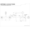 image:imageKingston Brass KS7247AX English Country Bathroom Faucet Brushed Brass 1031 x 506 x 231Brushed Brass