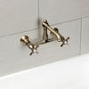 image:imageKingston Brass KS7248BEX Essex Wall Mount Bathroom Faucet Brushed NickelAntique Brass