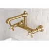 image:imageKingston Brass KS7248BEX Essex Wall Mount Bathroom Faucet Brushed NickelBrushed Brass