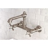 image:imageKingston Brass KS7248BEX Essex Wall Mount Bathroom Faucet Brushed NickelBrushed Nickel
