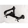 image:imageKingston Brass KS7248BEX Essex Wall Mount Bathroom Faucet Brushed NickelMatte Black