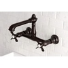 image:imageKingston Brass KS7248BEX Essex Wall Mount Bathroom Faucet Brushed NickelOil Rubbed Bronze