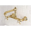 image:imageKingston Brass KS7248BEX Essex Wall Mount Bathroom Faucet Brushed NickelPolished Brass