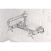 image:imageKingston Brass KS7248BEX Essex Wall Mount Bathroom Faucet Brushed NickelPolished Chrome