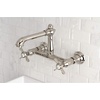 image:imageKingston Brass KS7248BEX Essex Wall Mount Bathroom Faucet Brushed NickelPolished Nickel