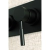 image:imageKingston Brass KS8115DL SingleHandle Wall Mount Bathroom Faucet Oil Rubbed BronzeMatte Black