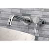 image:imageKingston Brass KS8115DL SingleHandle Wall Mount Bathroom Faucet Oil Rubbed BronzePolished Chrome