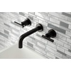 image:imageKingston Brass KS8120CML Manhattan 2Handle 8 in Wall Mount Bathroom Faucet Matte BlackOil Rubbed Bronze