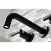 image:imageKingston Brass KS8120CML Manhattan 2Handle 8 in Wall Mount Bathroom Faucet Matte BlackOil Rubbed Bronze