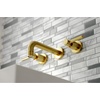 image:imageKingston Brass KS8122DL Concord 2Handle Wall Mount Bathroom Faucet Polished BrassBrushed Brass