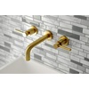 image:imageKingston Brass KS8122DL Concord 2Handle Wall Mount Bathroom Faucet Polished BrassBrushed Brass