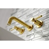 image:imageKingston Brass KS8122DL Concord 2Handle Wall Mount Bathroom Faucet Polished BrassBrushed Brass