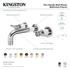 image:imageKingston Brass KS8122DL Concord 2Handle Wall Mount Bathroom Faucet Polished BrassPolished Chrome