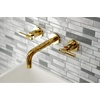 image:imageKingston Brass KS8122ML Milano 2Handle 8 in Wall Mount Bathroom Faucet Polished BrassPolished Brass
