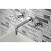 image:imageKingston Brass KS8122ML Milano 2Handle 8 in Wall Mount Bathroom Faucet Polished BrassPolished Chrome