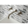 image:imageKingston Brass KS8122ML Milano 2Handle 8 in Wall Mount Bathroom Faucet Polished BrassPolished Nickel