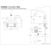 image:imageKingston Brass KS8666DL Concord DoubleHandle 4 Centerset Bathroom Faucet with Brass PopUp Polished Nickel