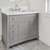 image:imageKingston Brass KVPB3022M38SQ Templeton 30Inch Carrara Marble Vanity Sink Top 8 Faucet Drillings in Carrara MarbleCarrara Marble