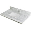 image:imageKingston Brass KVPB3022M38SQ Templeton 30Inch Carrara Marble Vanity Sink Top 8 Faucet Drillings in Carrara MarbleCarrara Marble