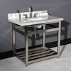 image:imageKingston Brass KVPB3022M38SQ Templeton 30Inch Carrara Marble Vanity Sink Top 8 Faucet Drillings in Carrara MarbleCarrara Marble