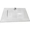 image:imageKingston Brass LBT31227W34 Continental 31Inch Ceramic Vanity Sink Top 4 Faucet Drillings in White