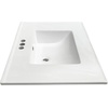 image:imageKingston Brass LBT31227W34 Continental 31Inch Ceramic Vanity Sink Top 4 Faucet Drillings in White