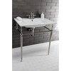 image:imageKingston Brass LBT31227W34 Continental 31Inch Ceramic Vanity Sink Top 4 Faucet Drillings in White