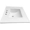 image:imageKingston Brass LBT31227W38 Continental 31Inch Ceramic Vanity Sink Top 8 Faucet Drillings in White
