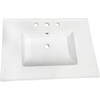 image:imageKingston Brass LBT31227W38 Continental 31Inch Ceramic Vanity Sink Top 8 Faucet Drillings in White