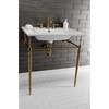 image:imageKingston Brass LBT31227W38 Continental 31Inch Ceramic Vanity Sink Top 8 Faucet Drillings in White