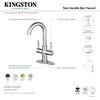 image:imageKingston Brass LS8551DL Concord TwoHandle 1Hole Deck Mount Bar Faucet in Polished ChromeMatte Black
