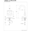 image:imageKingston Brass LS8551DL Concord TwoHandle 1Hole Deck Mount Bar Faucet in Polished ChromePolished Chrome