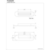 image:imageKingston Brass TC402W Made To Match Bathtub Overflow Hole Cover Matte White