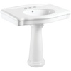 image:imageFauceture VPB3534 Sovereign 35 Ceramic Pedestal Sink 4Inch 3 Hole Glossy White
