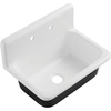 image:imageGourmetier GCKWS302010 Petra Galley 30 x 20 Cast Iron Wall Mount Kitchen Sink White