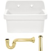 White/Polished Brass