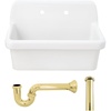 White/Polished Brass