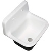 image:imageKingston Brass Fauceture GCKWS221822 Petra Galley 22 Inch Wall Mount Single Bowl Kitchen Sink White