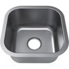 image:imageKingston Brass Gourmetier GKUS16168 Undermount Single Bowl Bar Sink 16InchLength by 16InchWidth by 8InchDepth 18 Gauge Brushed Stainless SteelGKUS16168