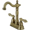 image:imageKingston Brass KB1495AL Bar Faucet 434 in Spout Reach OilRubbed BronzeAntique Brass