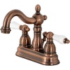 image:imageKingston Brass KB1601PL Heritage 4Inch Centerset Lavatory Faucet with Porcelain Lever Handle Polished ChromeAntique Copper