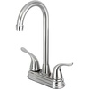 image:imageKingston Brass KB2498YL Yosemite Two Handle 4 Inch Centerset Bar Faucet 434 inch in Spout Reach Brushed NickelBrushed Nickel