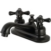 image:imageKingston Brass KB601AX Teapot Faucet with Metal Cross Handle amp PopUp Polished Chrome412 Spout ReachMatte Black