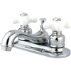 image:imageKingston Brass KB601PX Restoration 4Inch Centerset Lavatory Faucet with Porcelain Cross Handle Polished ChromePolished Chrome