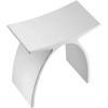 image:imageKingston Brass KBSSA17917 Descanso Solid Surface Arched Bathroom Stool Matte White 1656 x 906 x 1713