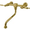 image:imageKingston Brass KS1212NL Wall Mount Bathroom Faucet Polished BrassPolished Brass